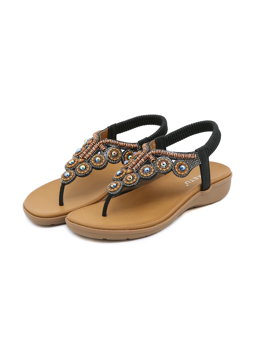 SIKETU | VINTAGE V-STRAP RHINESTONE SANDAL - Image 3