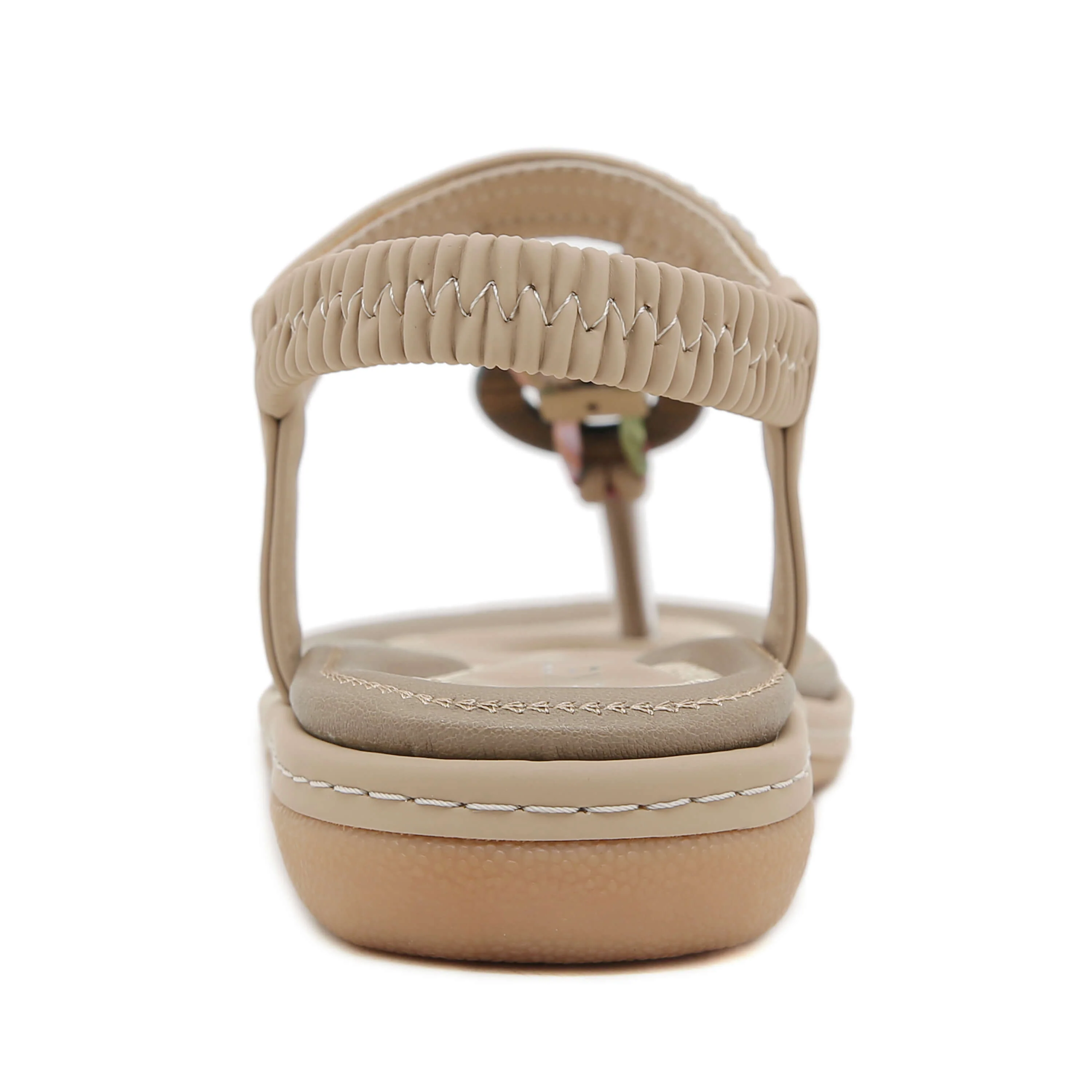 Siketu | Wander Beaded Thong Sandal - beige - Image 6