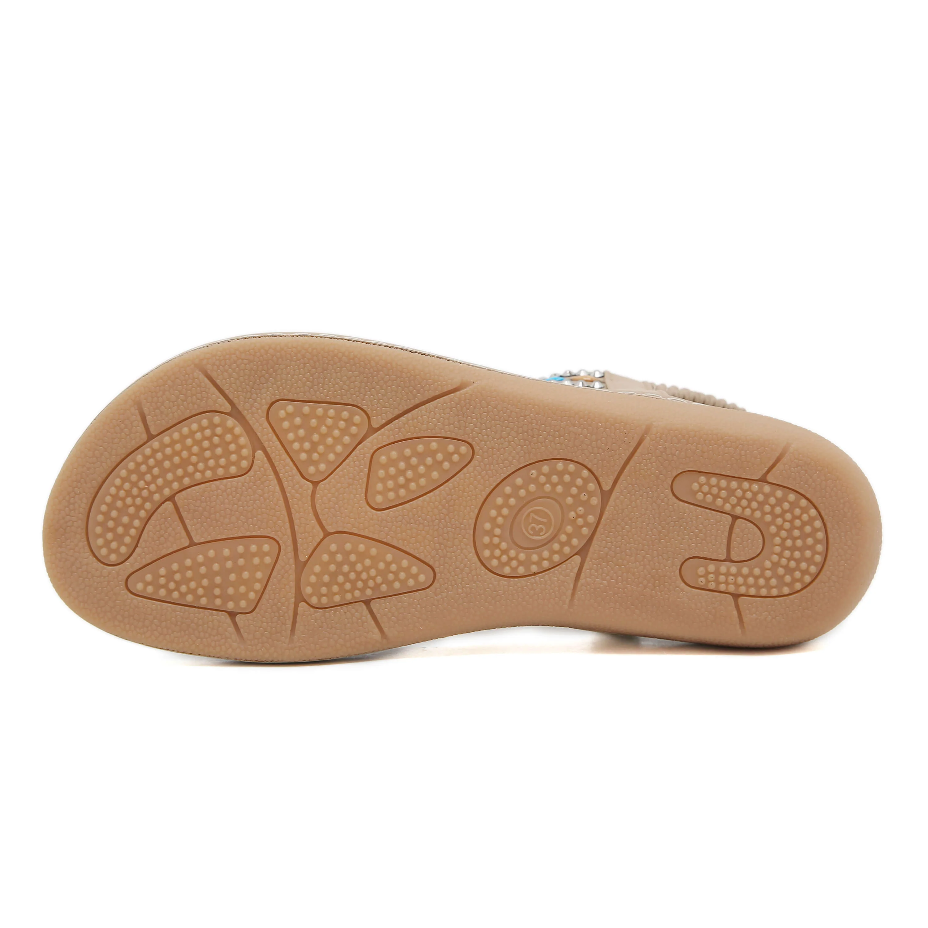 Siketu | Wander Beaded Thong Sandal - beige - Image 7