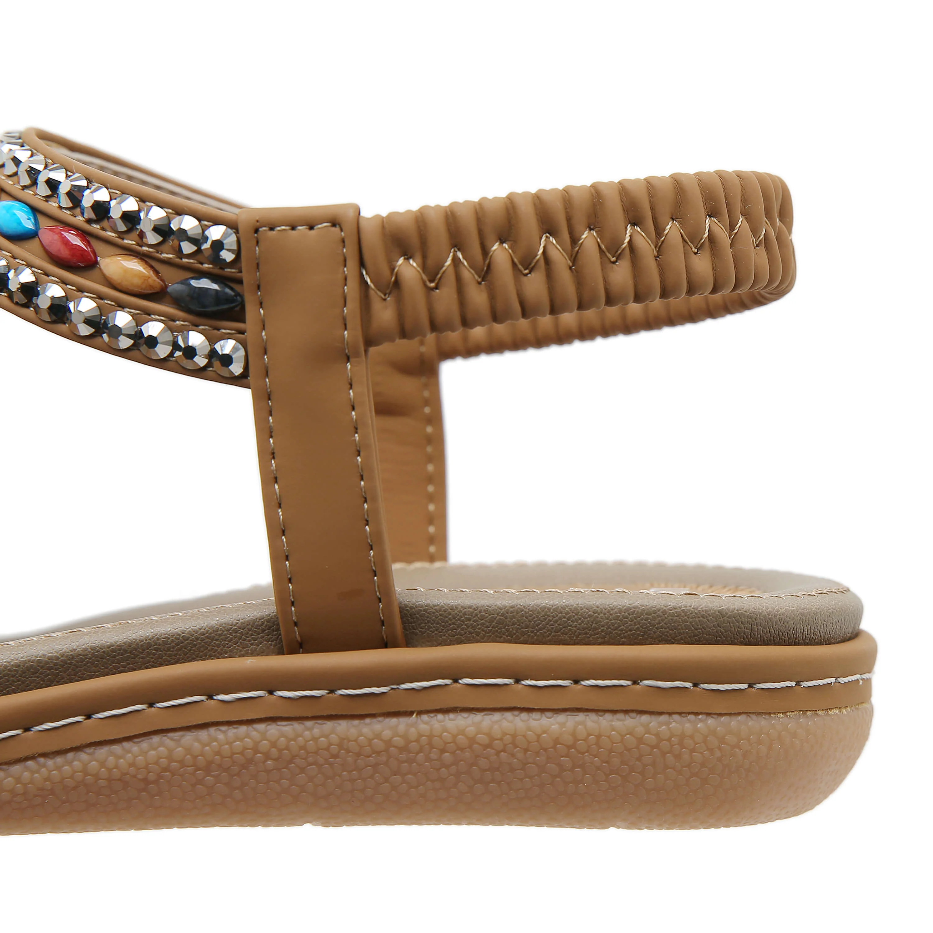 Siketu | Wander Beaded Thong Sandal - brown - Image 6