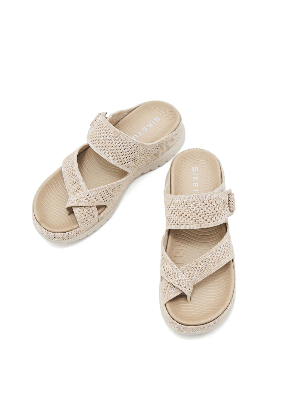Siketu | Wyona Breathable Cushioned Sandals - apricot - Image 3