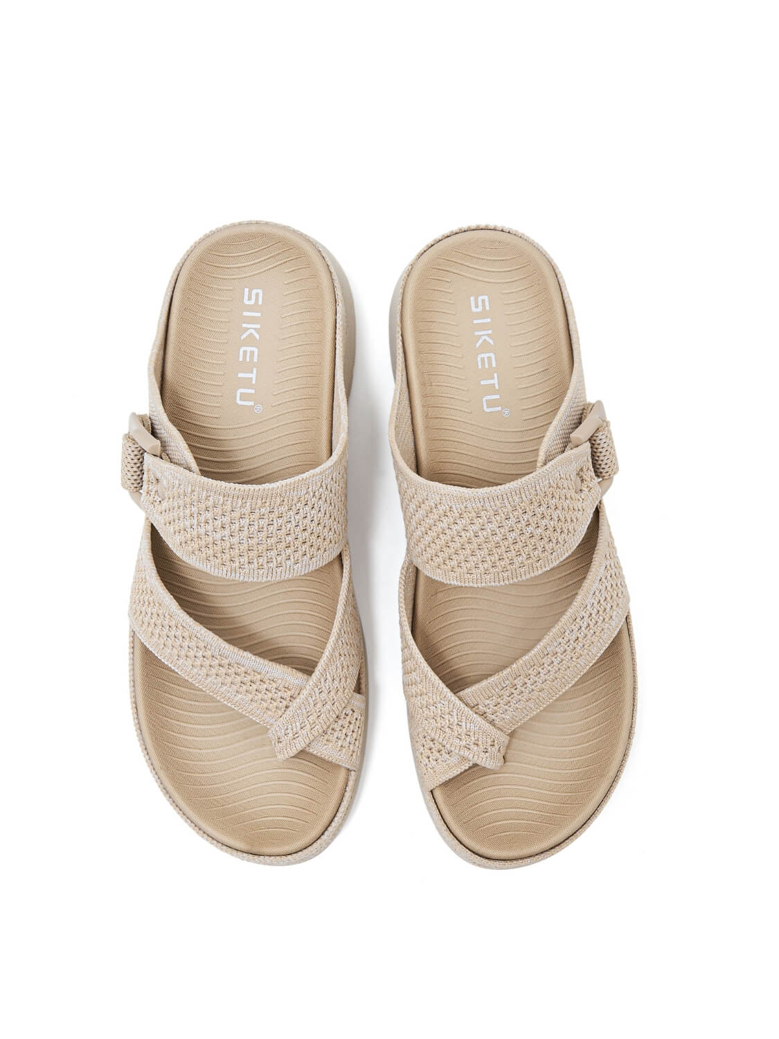 Siketu | Wyona Breathable Cushioned Sandals - apricot - Image 4