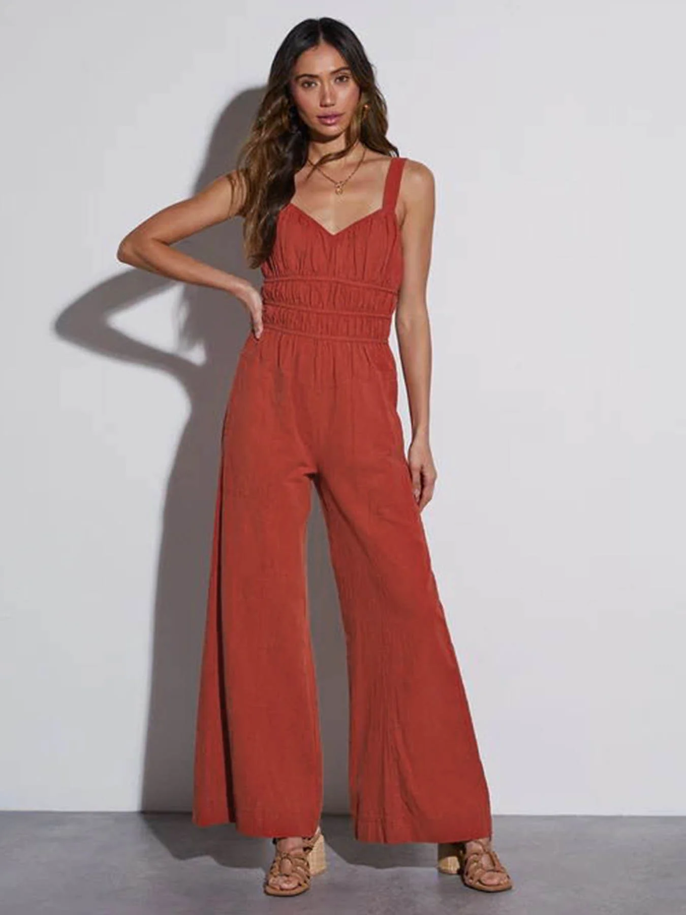 Sloane Ruched Pocketed Jumpsuit - Image 2