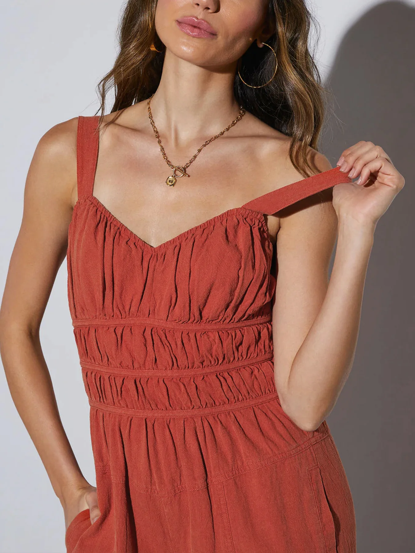 Sloane Ruched Pocketed Jumpsuit - Image 5