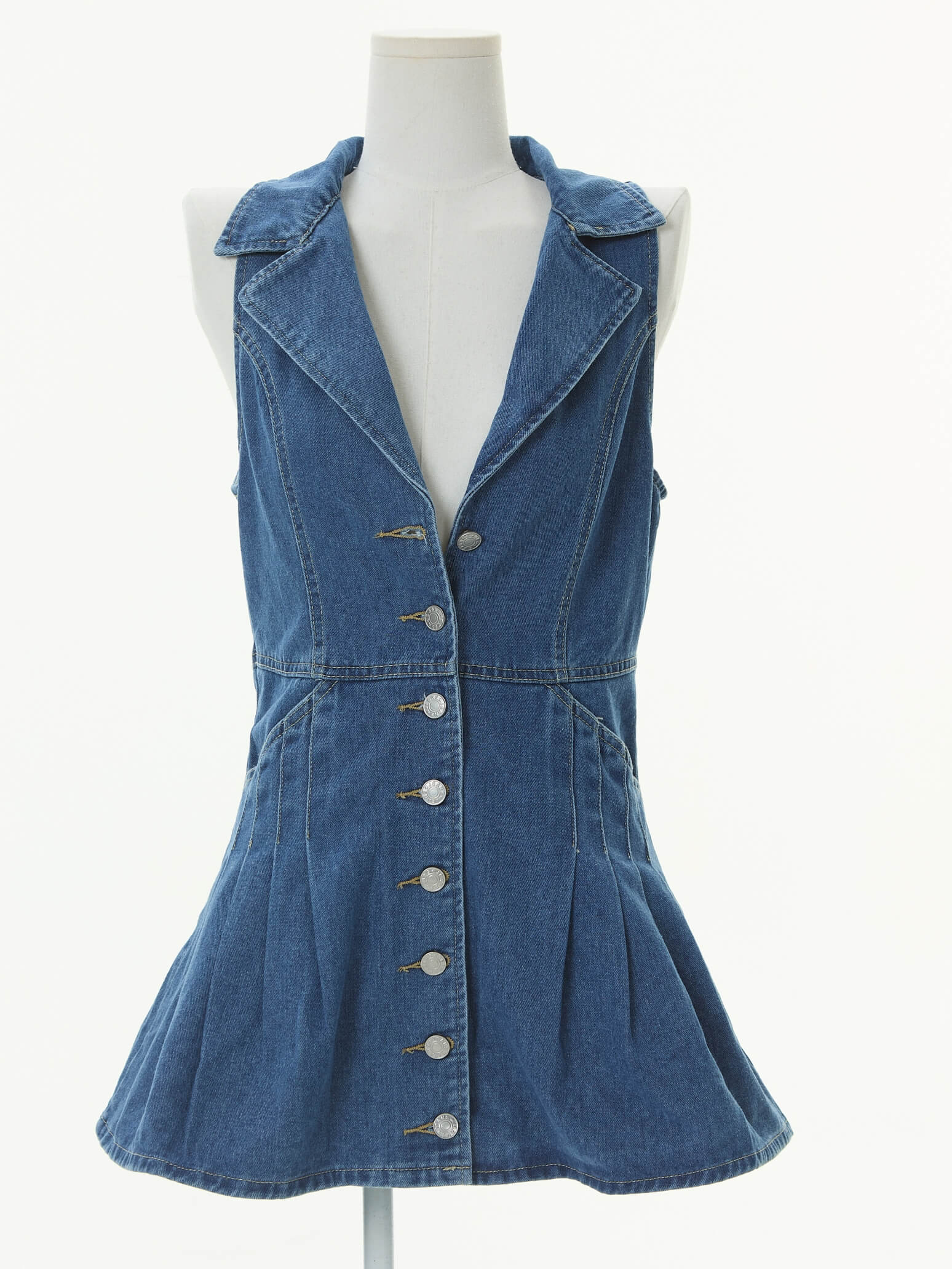 Slow Weekend Denim Mini Dress - Image 4
