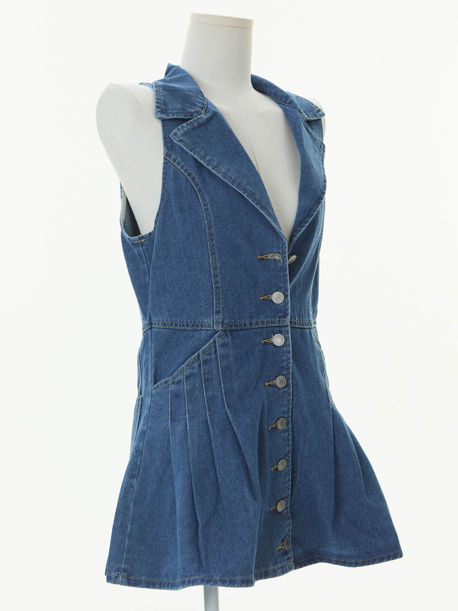 Slow Weekend Denim Mini Dress - Image 5