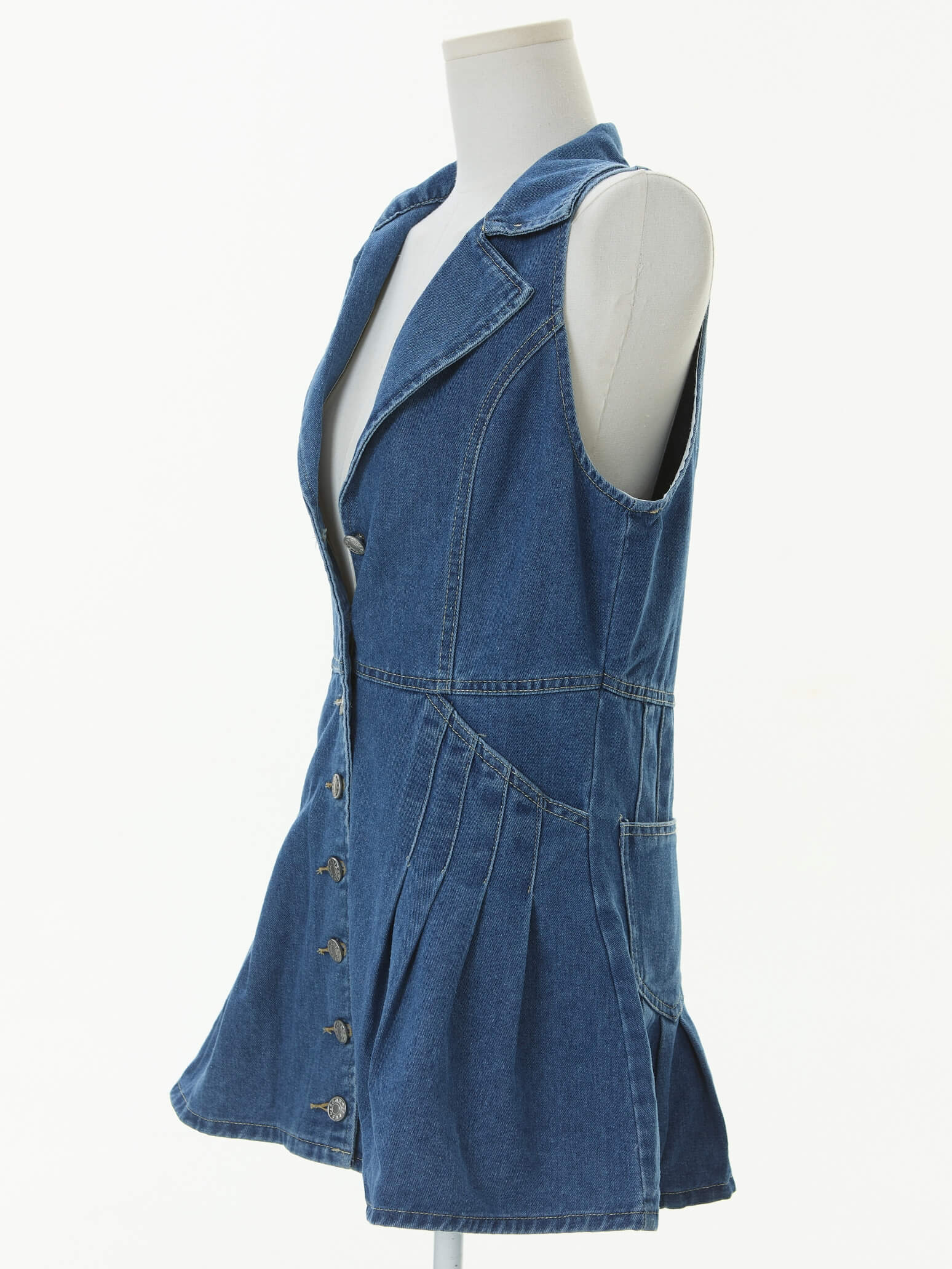 Slow Weekend Denim Mini Dress - Image 6