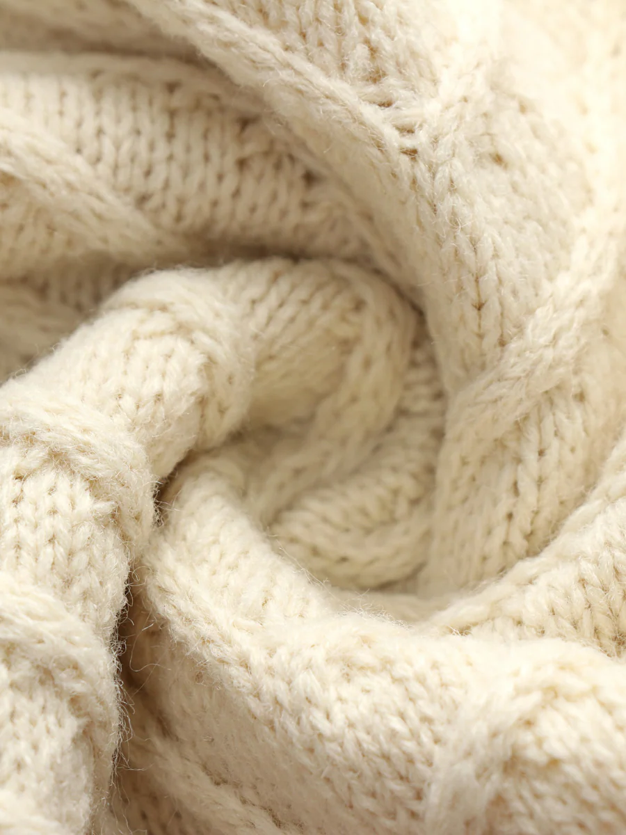 Smaibulun | Apricot Shoulder Cut-Out Knit Sweater - Image 7