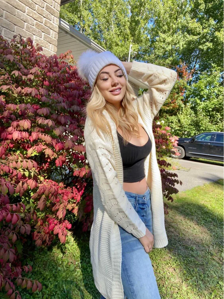 Smaibulun | Braid Open Knit Long Cardigan - Cream - Image 3