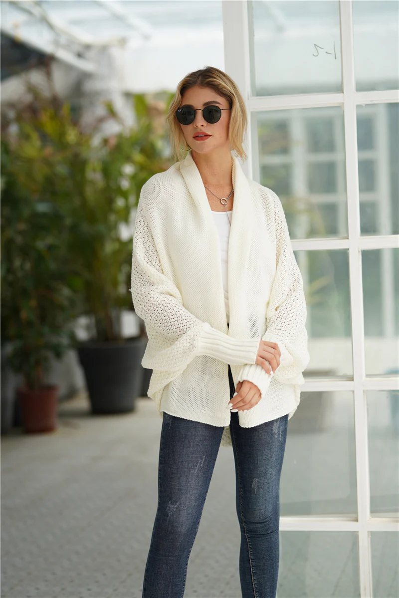 Smaibulun | Cream Batwing Easy On Cardigan - Image 2