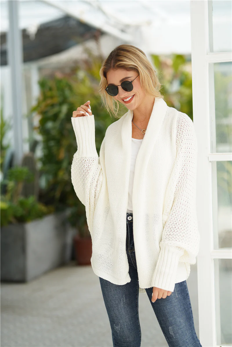 Smaibulun | Cream Batwing Easy On Cardigan - Image 3