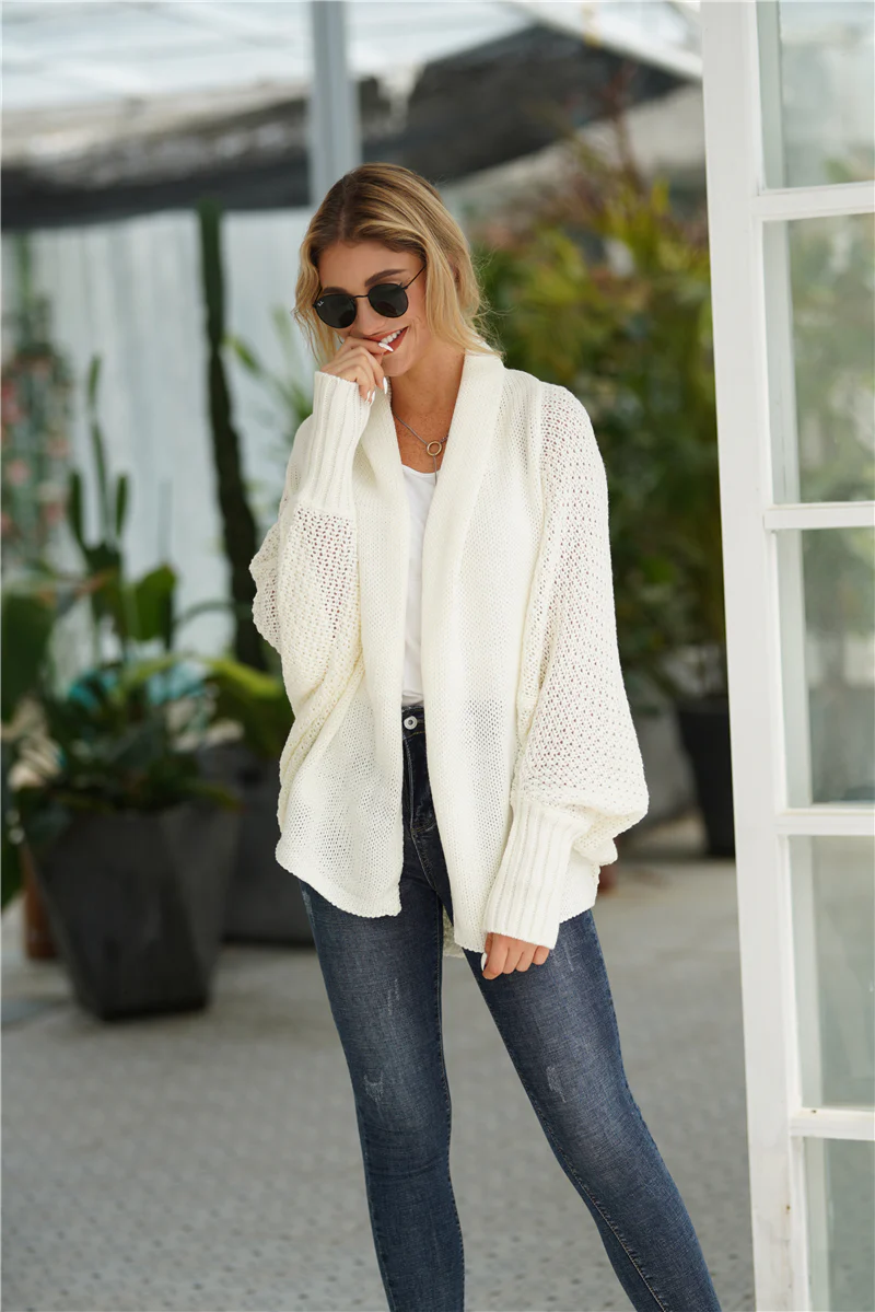 Smaibulun | Cream Batwing Easy On Cardigan - Image 4