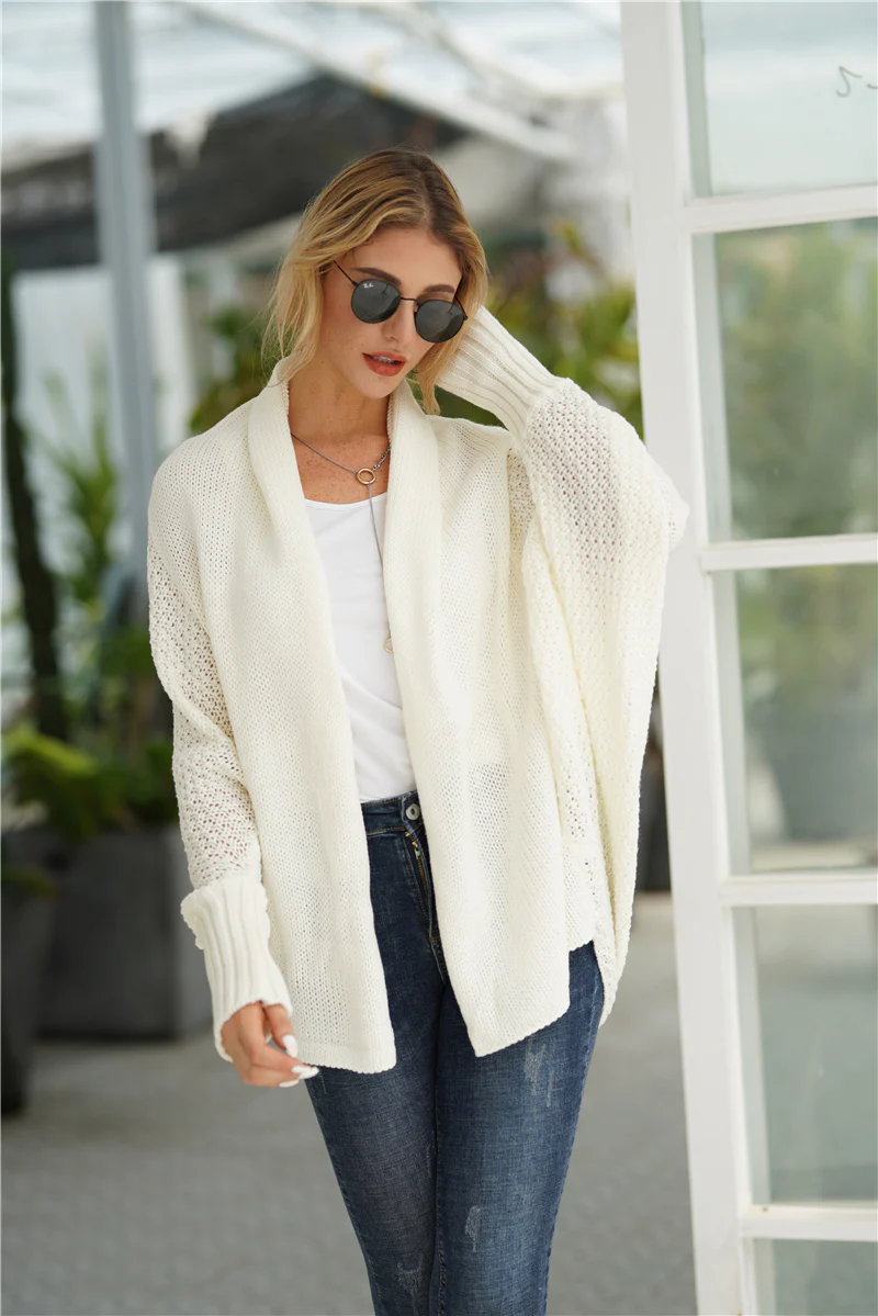 Smaibulun | Cream Batwing Easy On Cardigan - Image 5