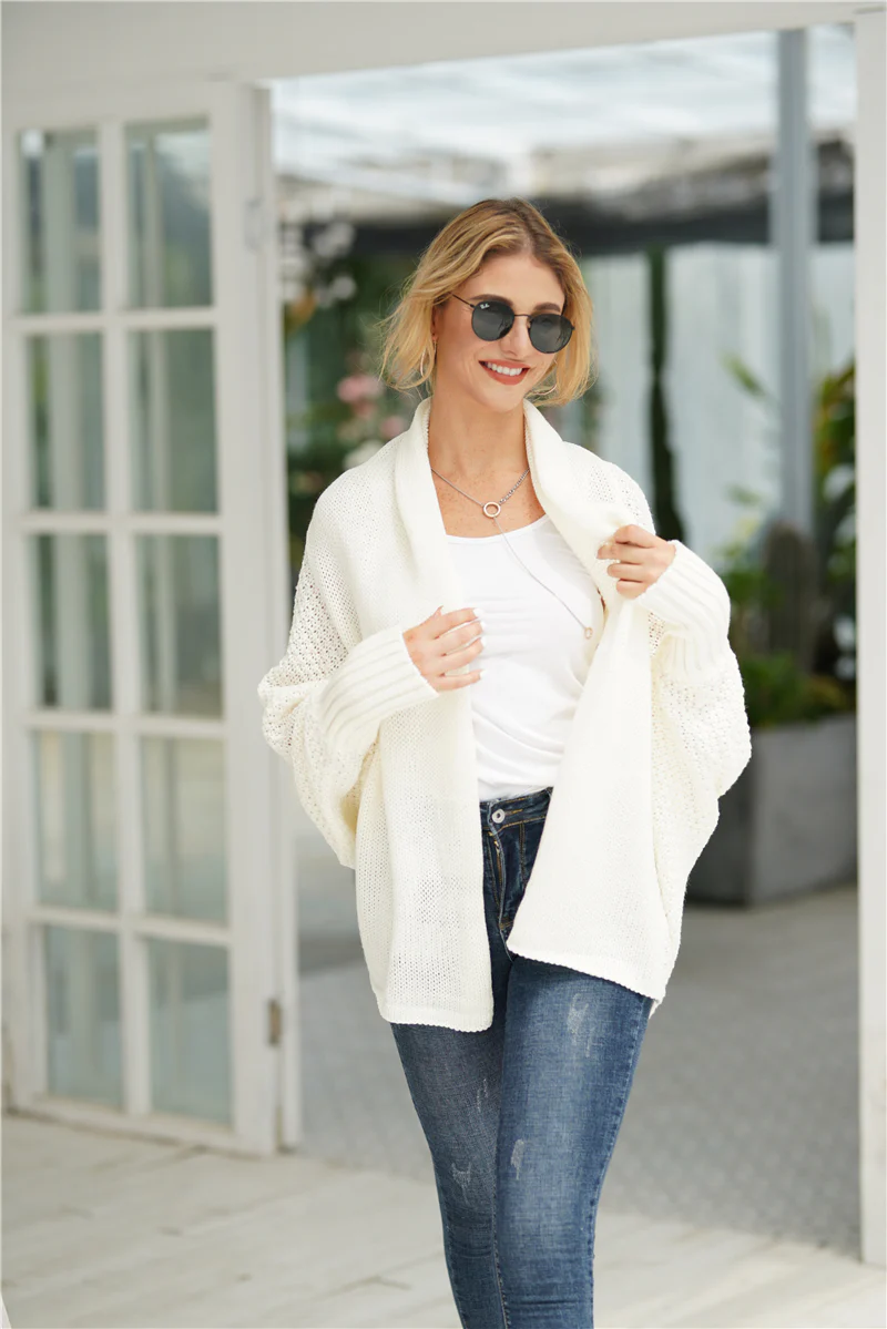 Smaibulun | Cream Batwing Easy On Cardigan - Image 7