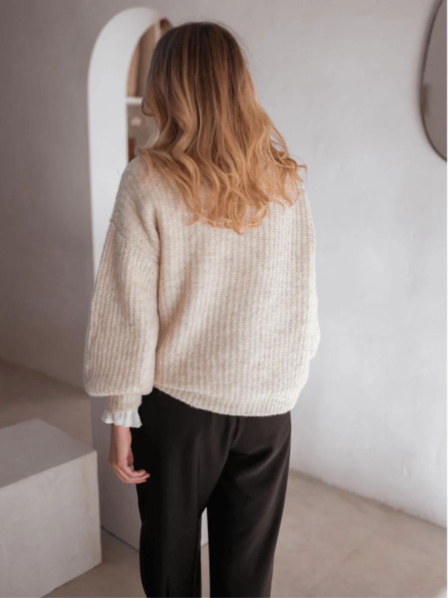 SMAIBULUN DOLL | CHESTER KNIT JUMPER BEIGE - Image 3
