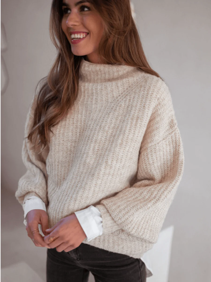 SMAIBULUN DOLL | CHESTER KNIT JUMPER BEIGE - Image 4