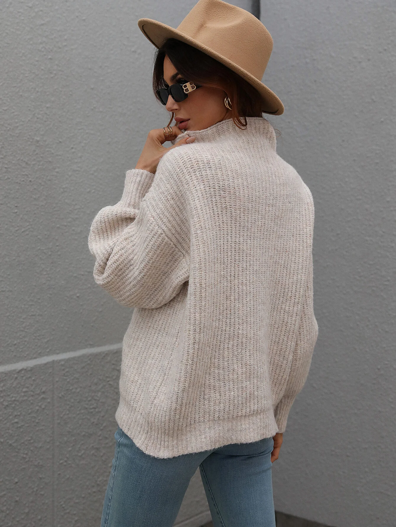 SMAIBULUN DOLL | CHESTER KNIT JUMPER BEIGE - Image 7