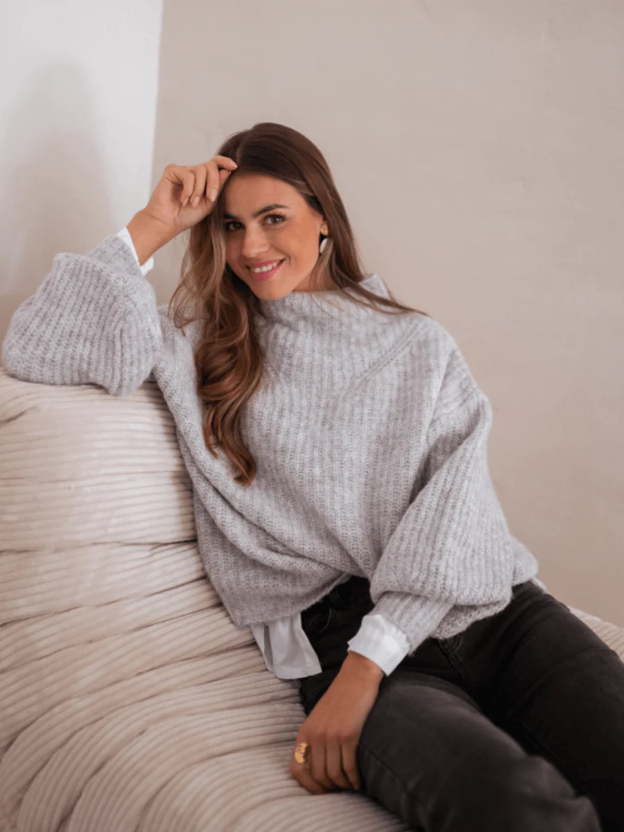 SMAIBULUN DOLL | CHESTER KNIT JUMPER GREY - Image 4