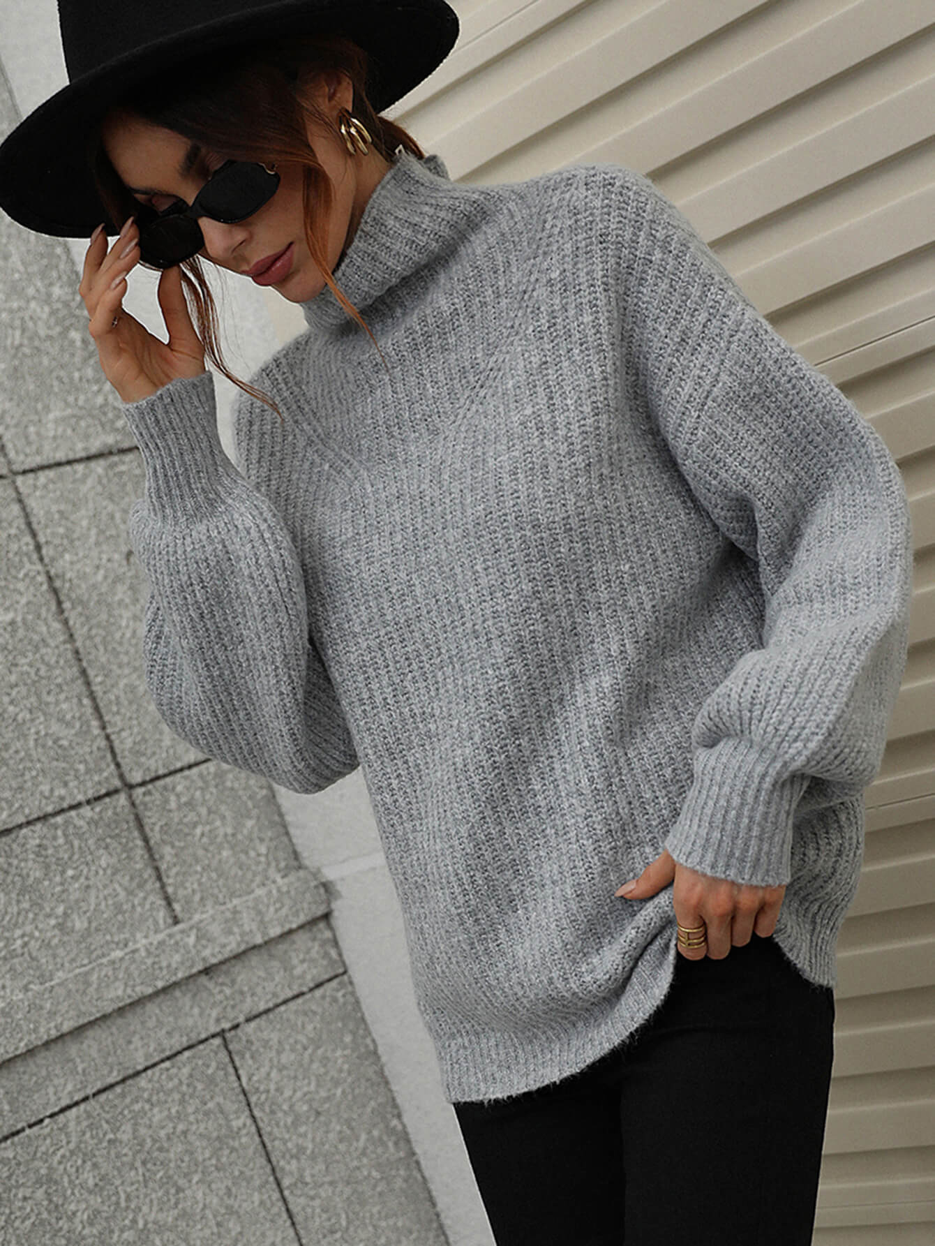 SMAIBULUN DOLL | CHESTER KNIT JUMPER GREY - Image 5