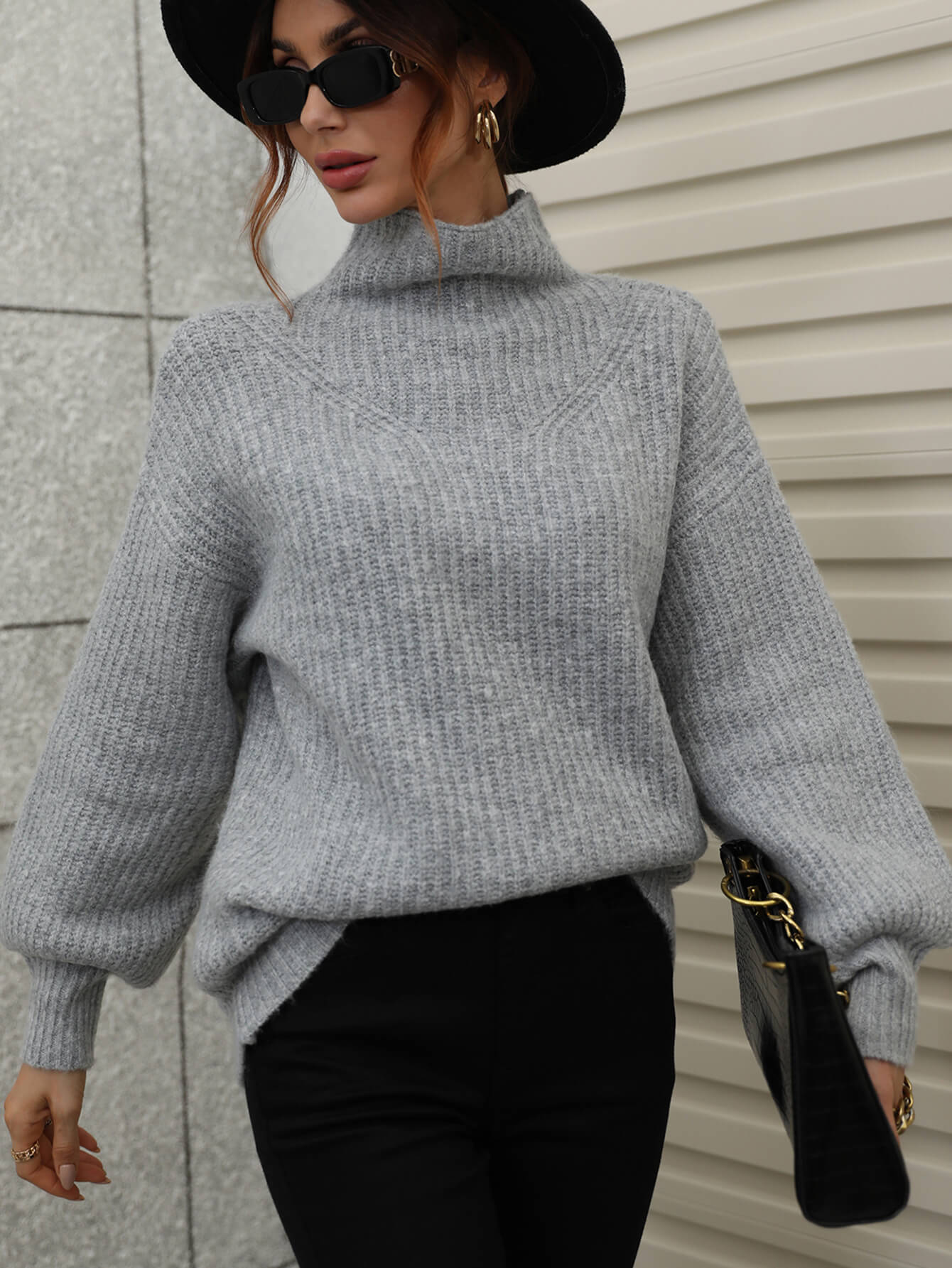 SMAIBULUN DOLL | CHESTER KNIT JUMPER GREY - Image 8
