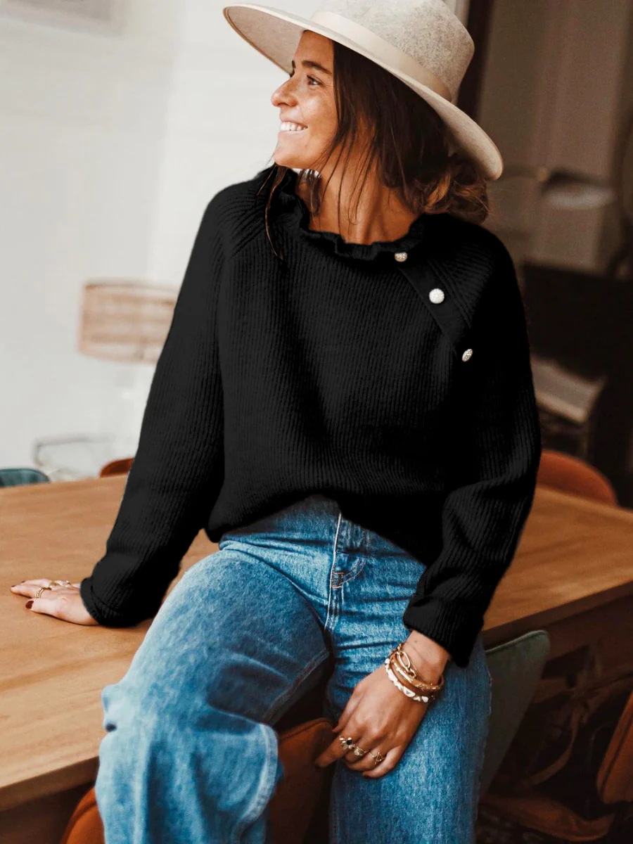Smaibulun Doll | MAKEDO Black Knit Sweater