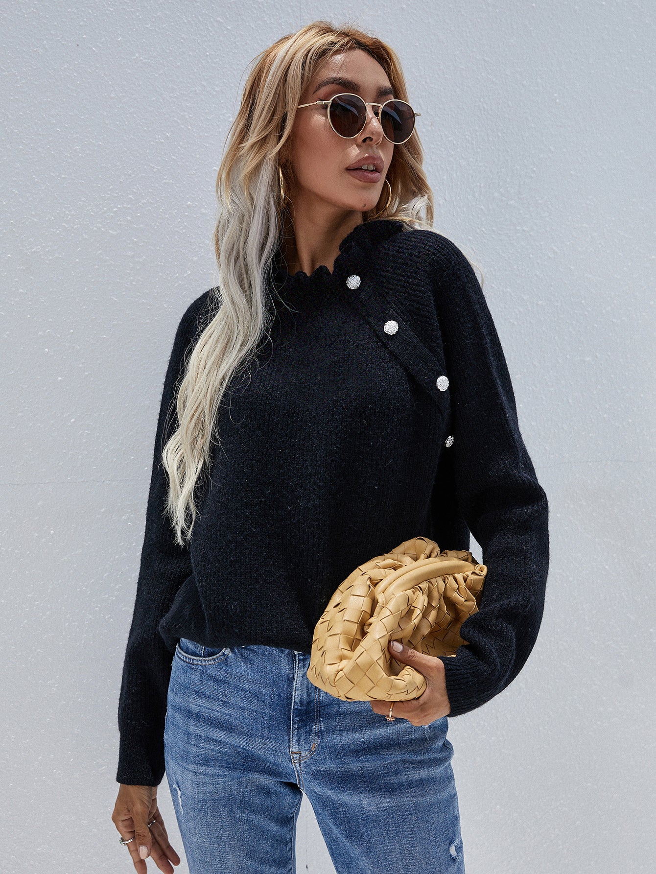Smaibulun Doll | MAKEDO Black Knit Sweater - Image 3