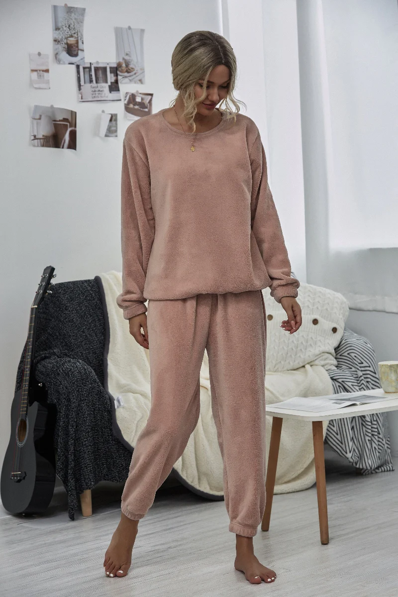 Smaibulun | Dusty Pink Crewneck Sweatshirt & Joggers - Image 4