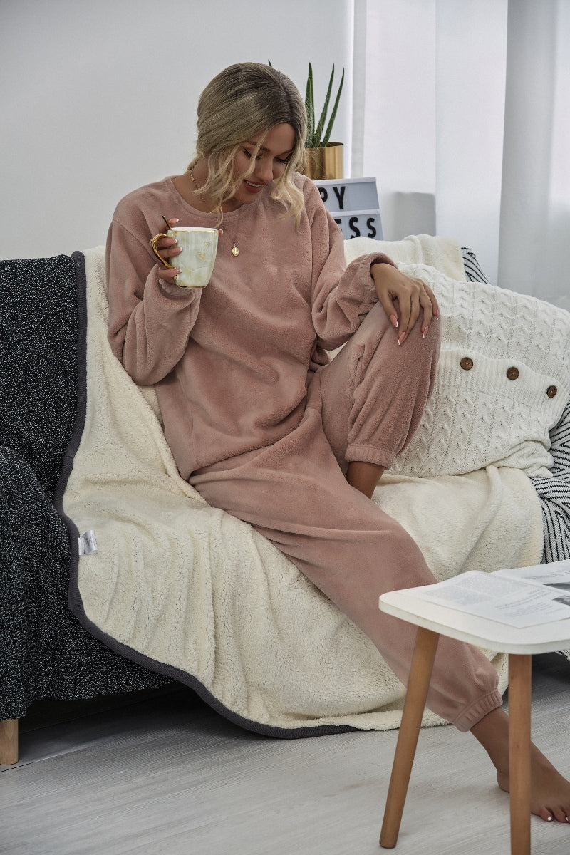 Smaibulun | Dusty Pink Crewneck Sweatshirt & Joggers - Image 5