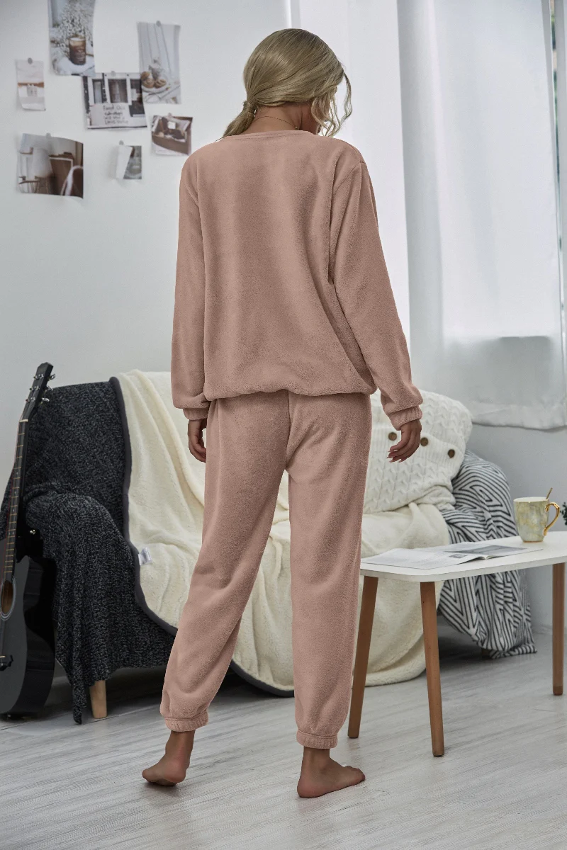 Smaibulun | Dusty Pink Crewneck Sweatshirt & Joggers - Image 8