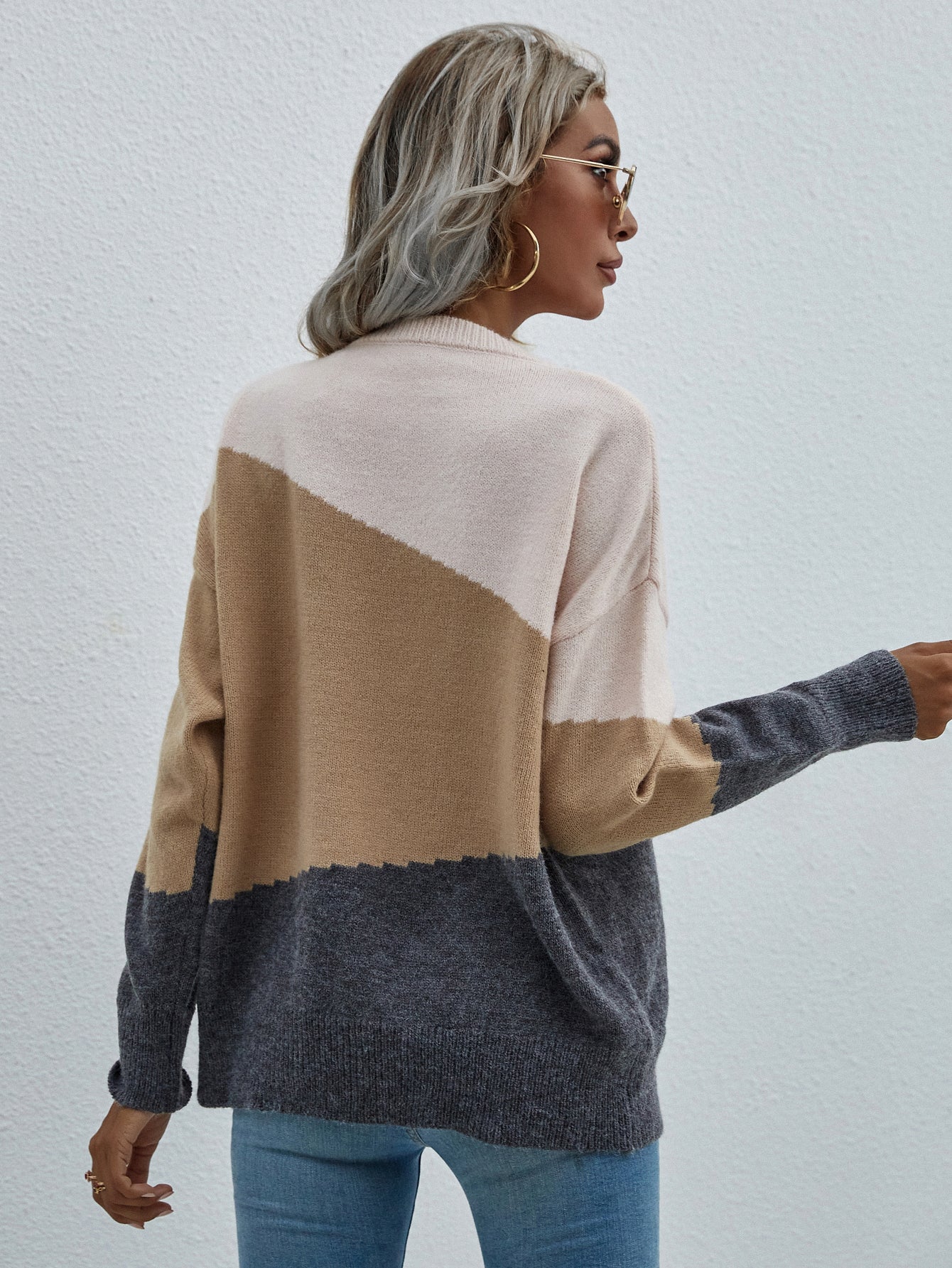 Smaibulun | ELMA Knit Jumper - Apricot Block - Image 6