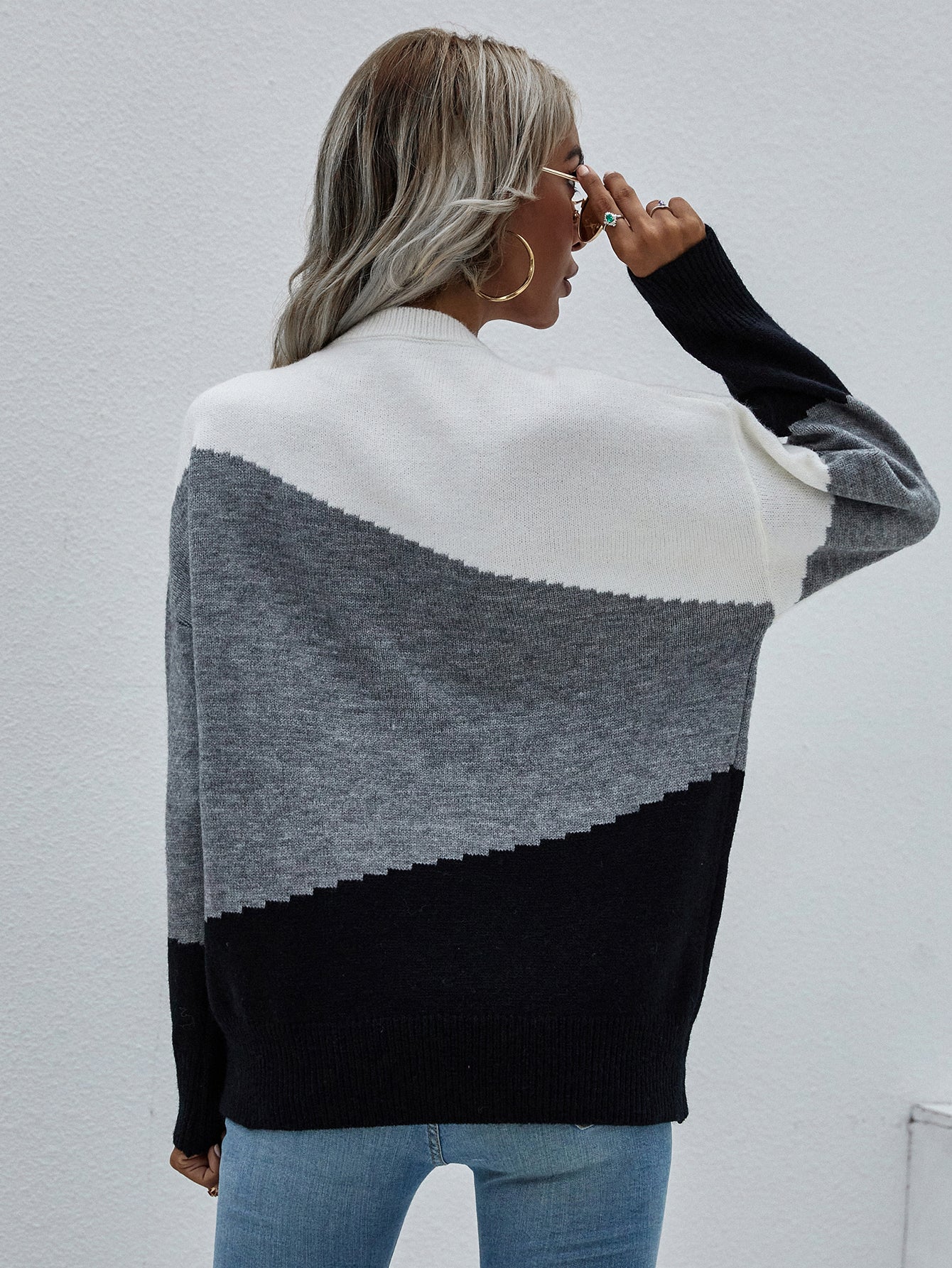 Smaibulun | ELMA Knit Jumper - Grey Block - Image 6