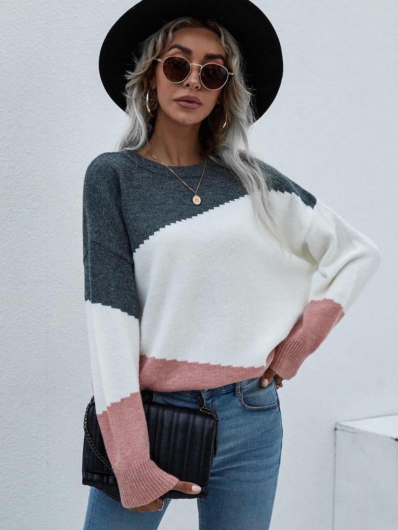 Smaibulun | ELMA Knit Jumper - Pink Block - Image 5