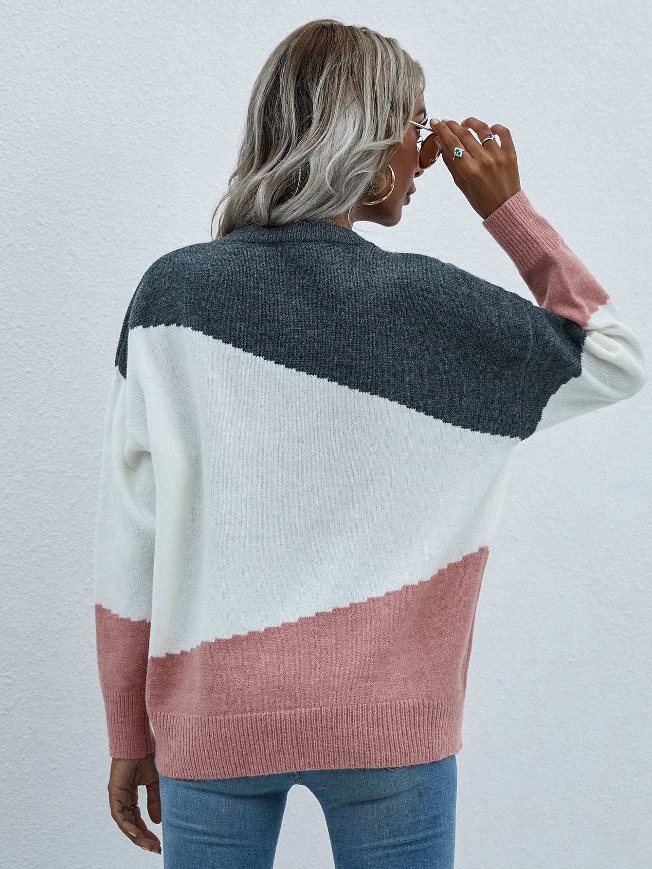 Smaibulun | ELMA Knit Jumper - Pink Block - Image 6