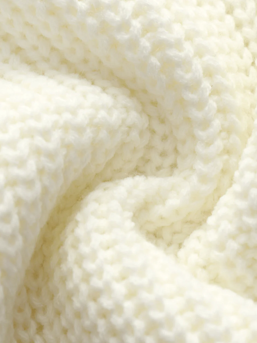 Smaibulun | Front and Back Wearable Knit Cardigan - Cream - Image 7