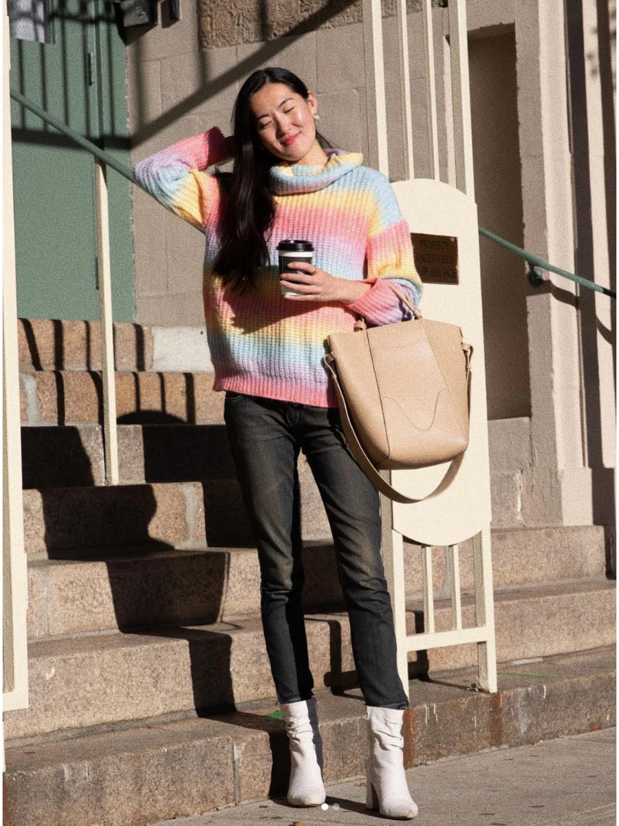 Smaibulun Doll | Lilac Tie-Dye Knit Sweater - Image 2