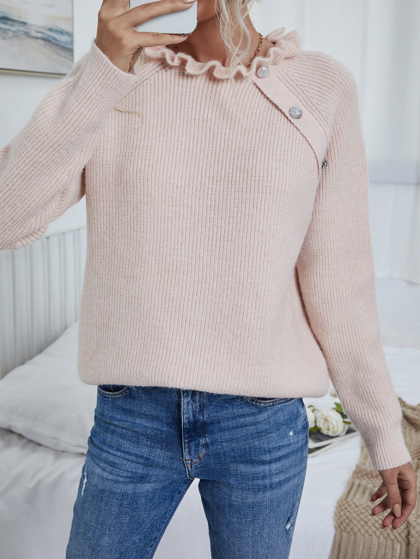 Smaibulun | MAKEDO Pink Knit Sweater - Image 3