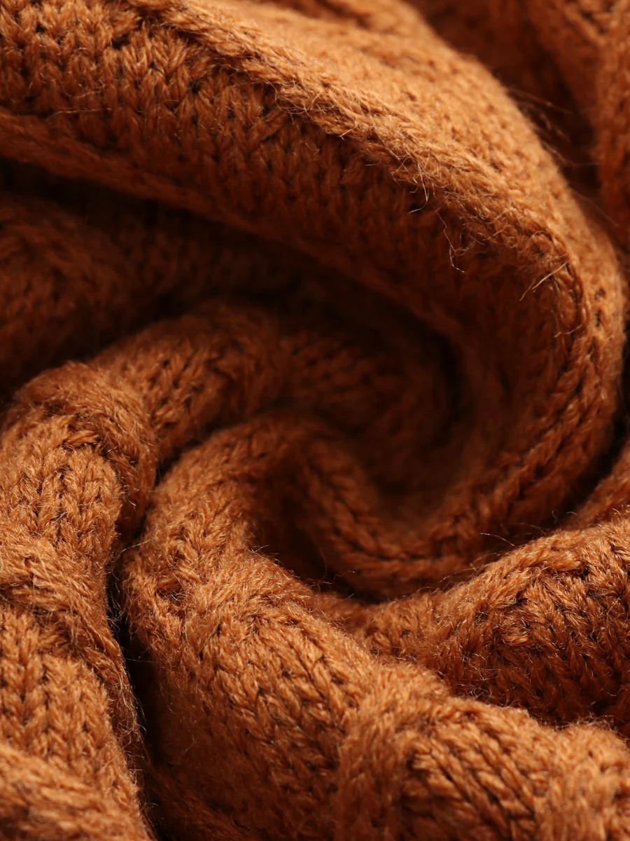 Smaibulun | Persimmon Shoulder Cut-Out Knit Sweater - Image 7