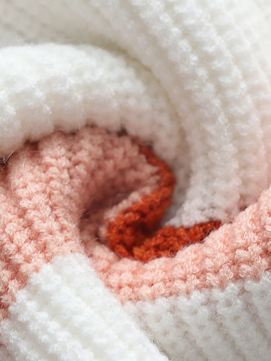 Smaibulun | Pink Mauve Stripe Crew Neck Knit Top - Image 9