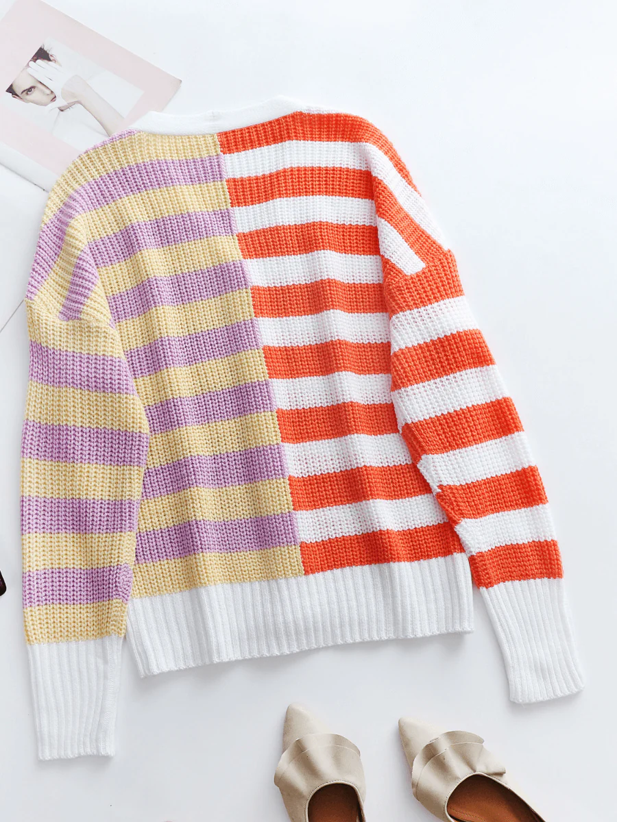 Smaibulun | Rachael Contract Stripe Knit Cardigan - Image 10