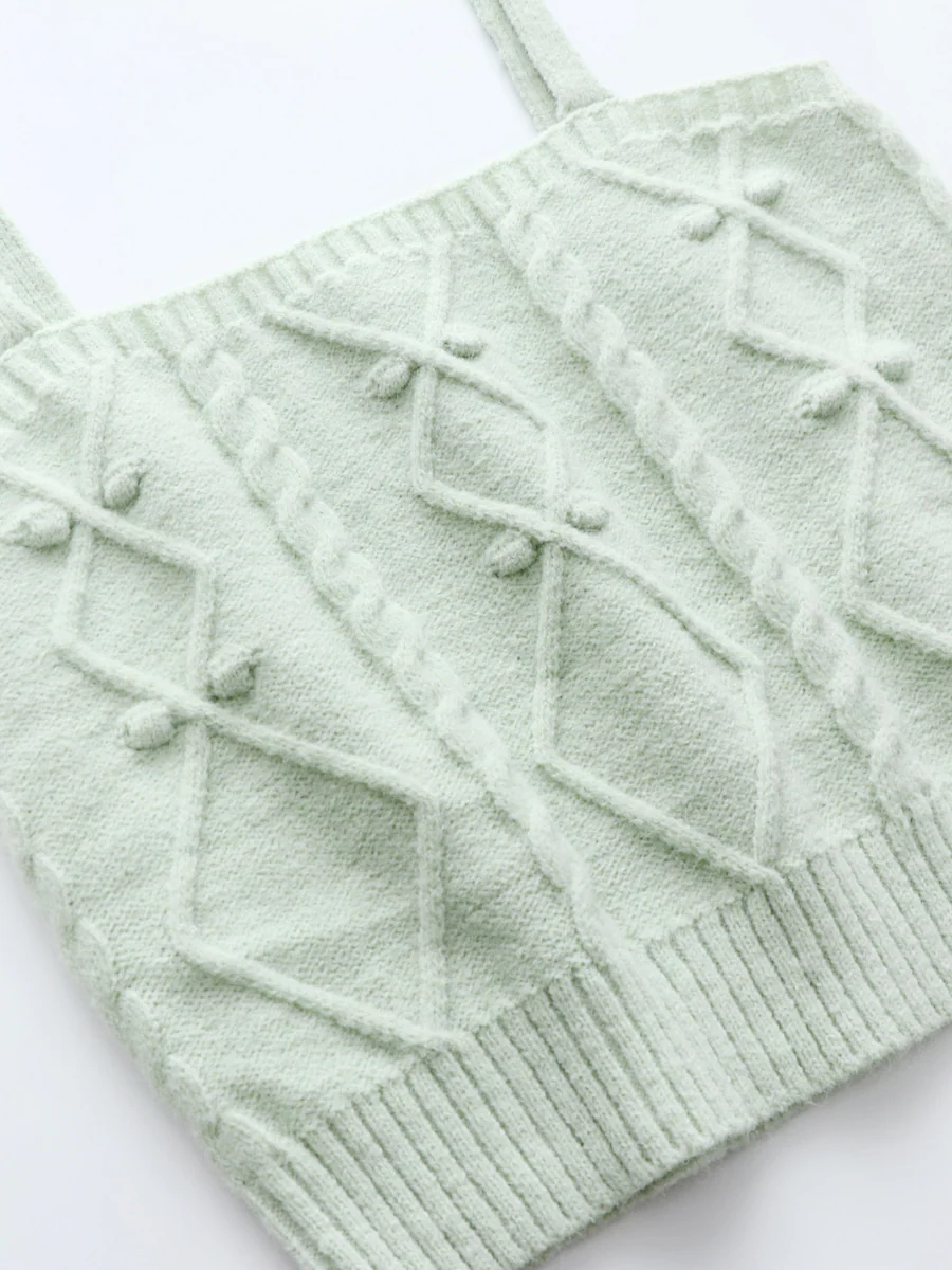 Smaibulun | RACHAELS Knit Cardigan Set - Green - Image 2