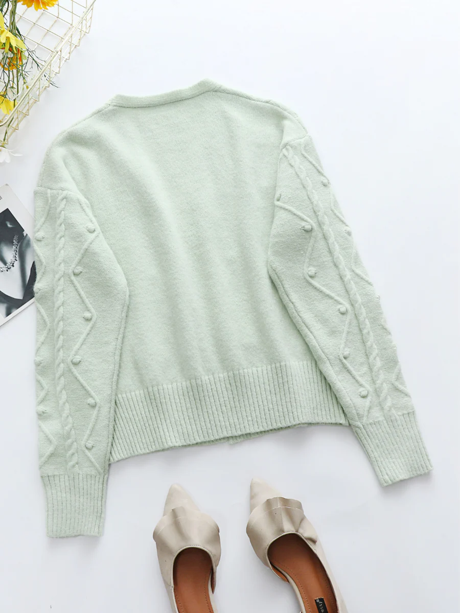 Smaibulun | RACHAELS Knit Cardigan Set - Green - Image 3
