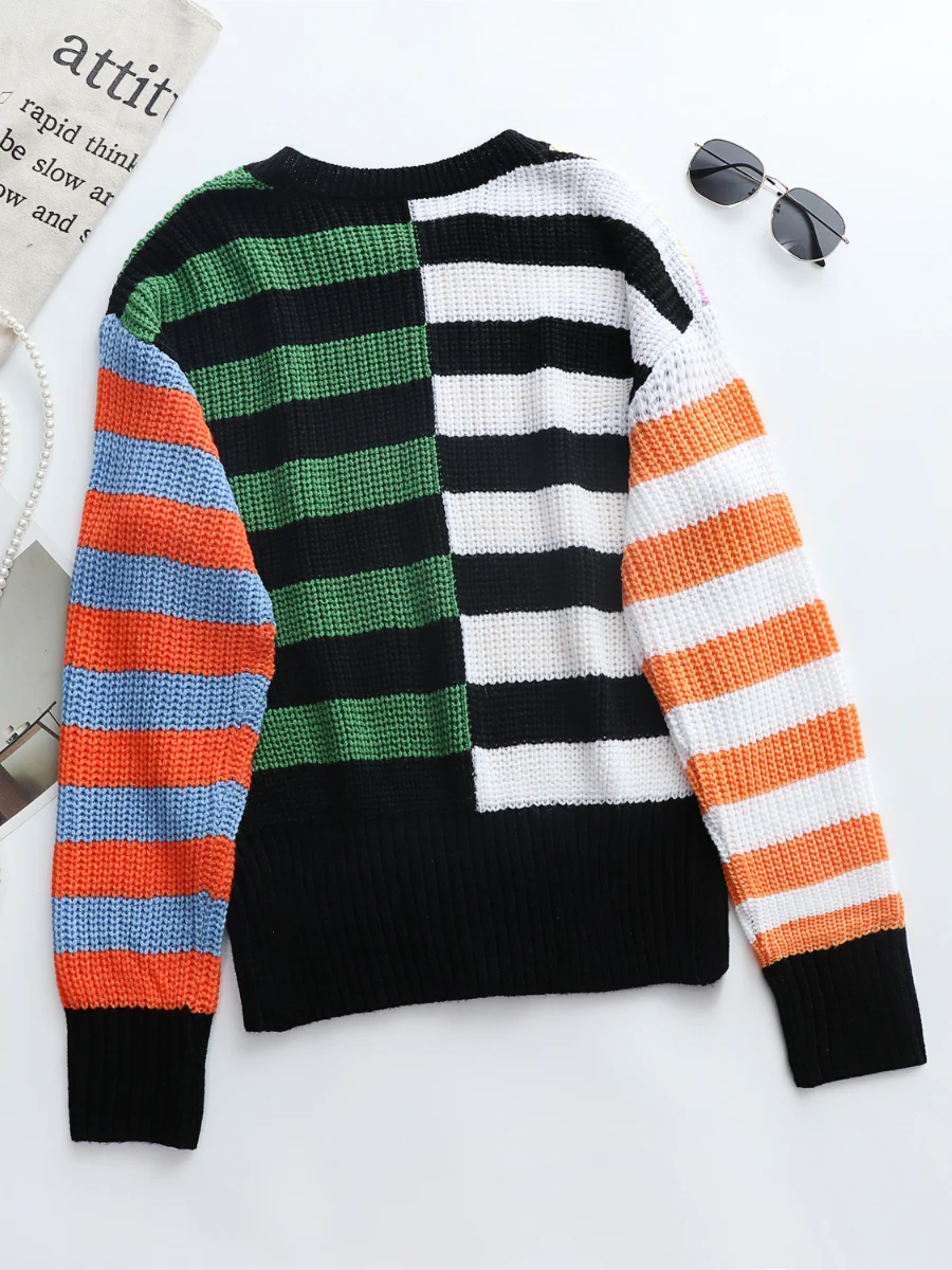 Smaibulun | ROBERTA Stripe Multi Color Knit Top - Image 3