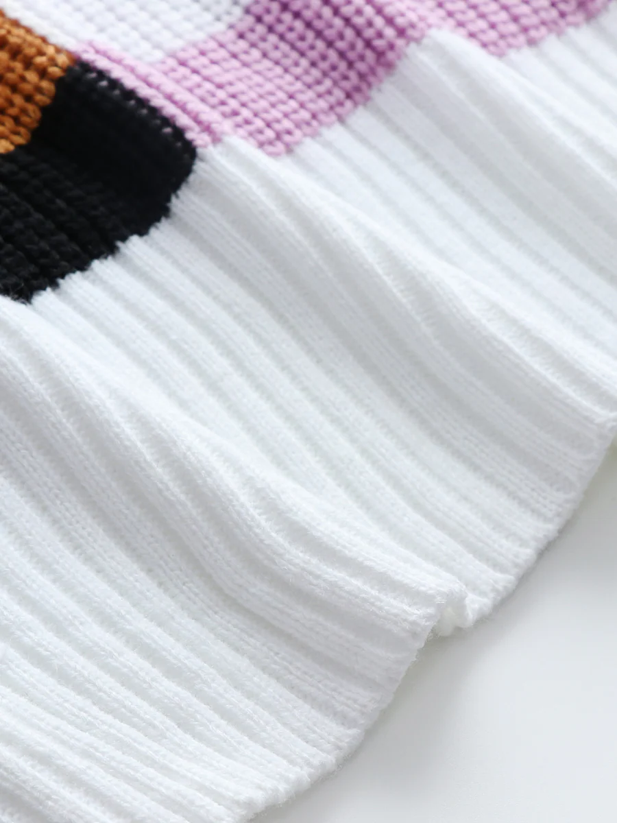 Smaibulun | ROBERTA Stripe Block Color Knit Top - Image 6