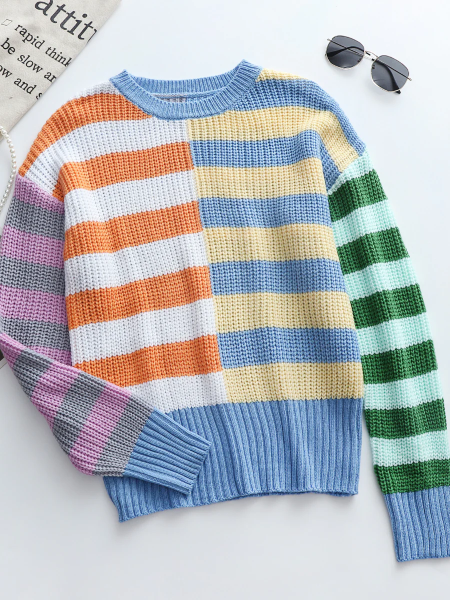Smaibulun | ROBERTA Stripe Multi Color Knit Top