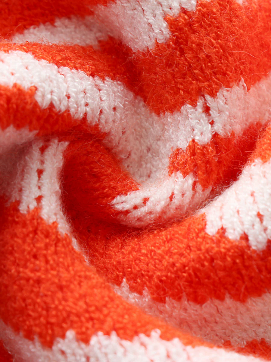 Smaibulun | Tiger Year Animal Patterned Knit Cardigan - Orange - Image 8
