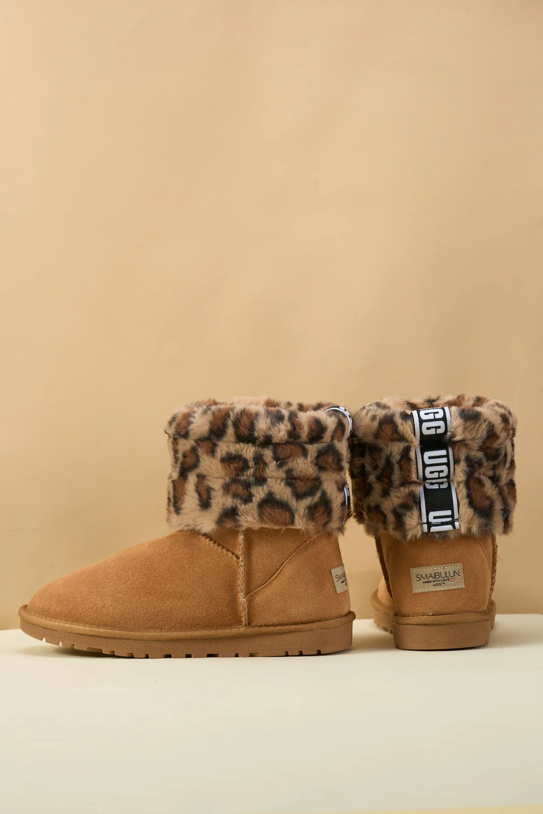 SMAIBULUN Ugg | Adelene Sherpa Woolen Boots - Chestnut - Image 11