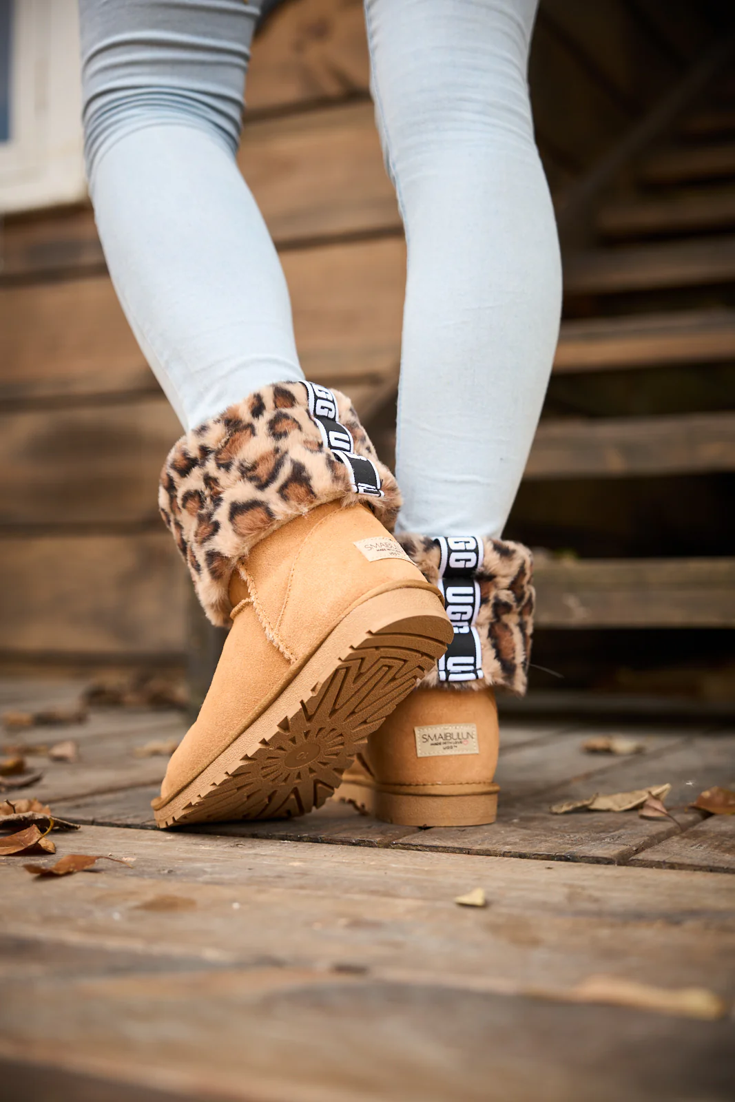 SMAIBULUN Ugg | Adelene Sherpa Woolen Boots - Chestnut - Image 6