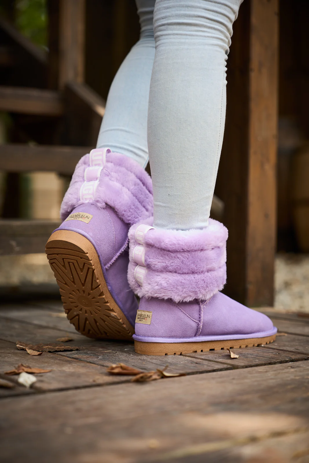 SMAIBULUN Ugg | Adelene Sherpa Woolen Boots - Lavender - Image 7