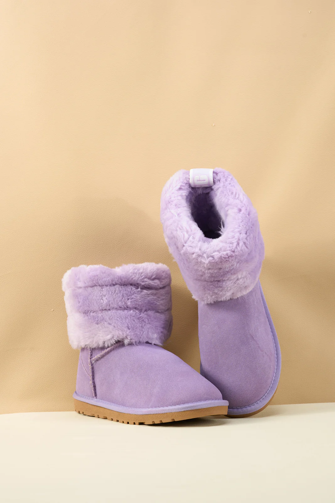 SMAIBULUN Ugg | Adelene Sherpa Woolen Boots - Lavender - Image 8