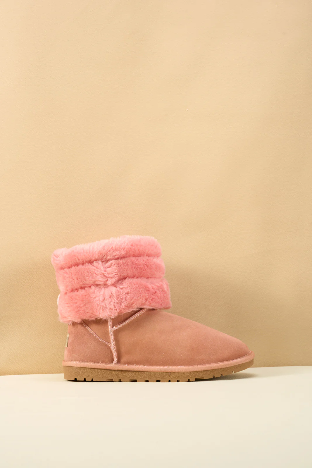 SMAIBULUN Ugg | Adelene Sherpa Woolen Boots - Pink - Image 10